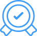 checkmark ribbon